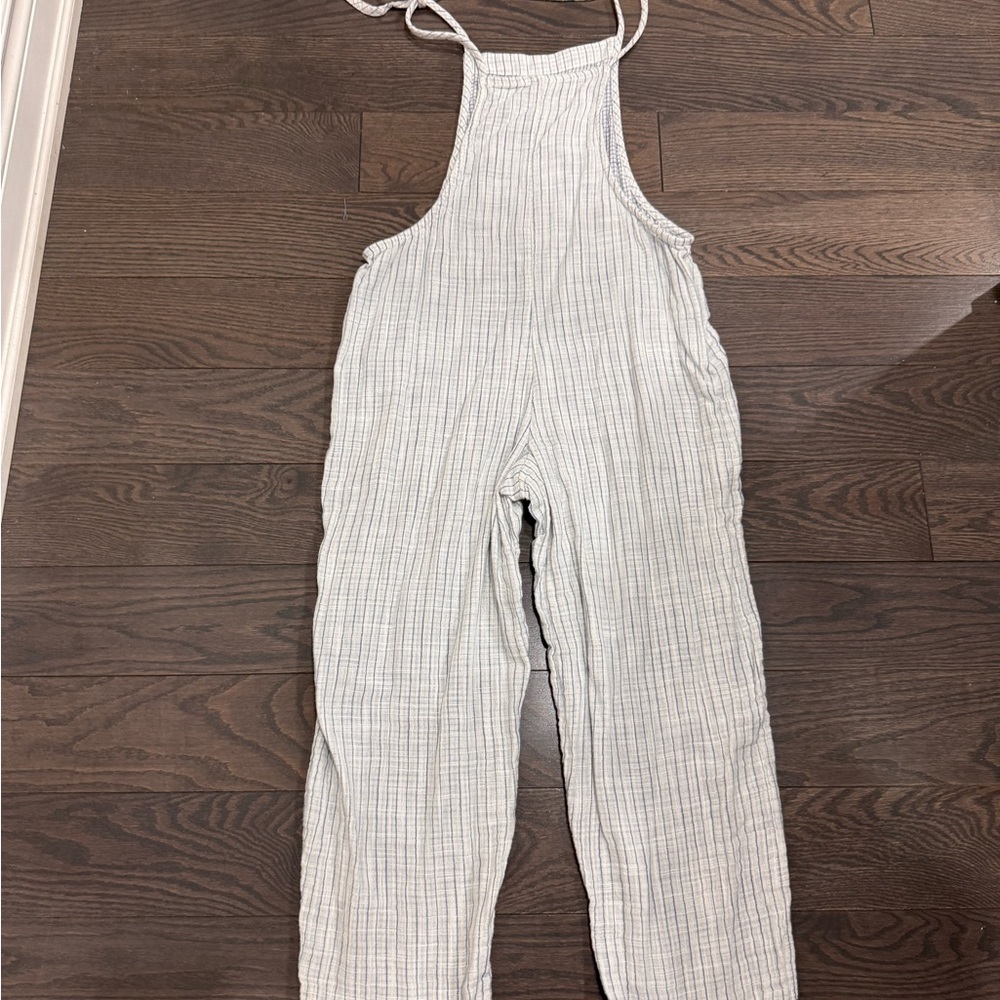 Aerie Striped Overalls